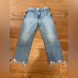 Frame Denim High Rise Wide Leg Le Jane Crop Jeans size 29